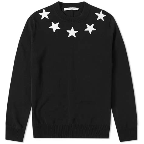 givenchy star crewneck sweater|givenchy crest sweatshirt.